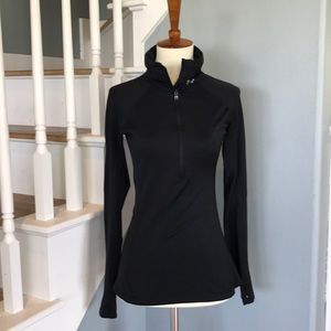 XS Black Under Armour tech-fleece half-zip